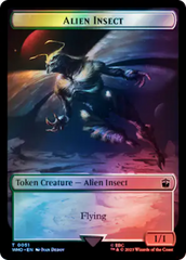 Alien Angel // Alien Insect Double-Sided Token (Surge Foil) [Doctor Who Tokens] | Exor Games Truro