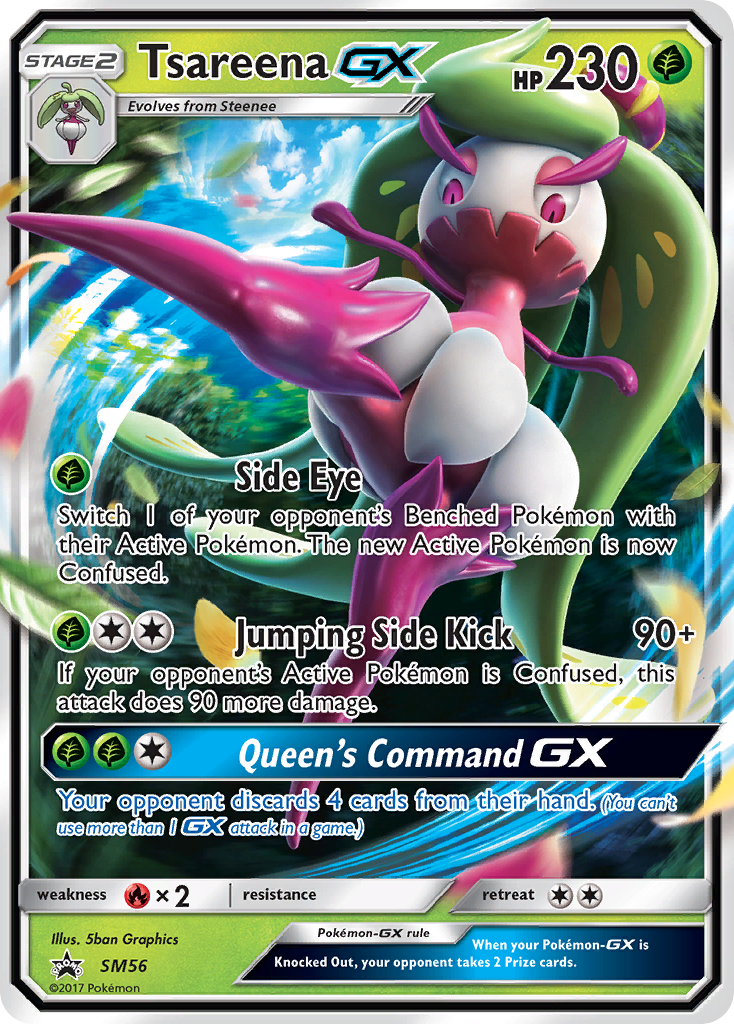 Tsareena GX (SM56) [Sun & Moon: Black Star Promos] | Exor Games Truro