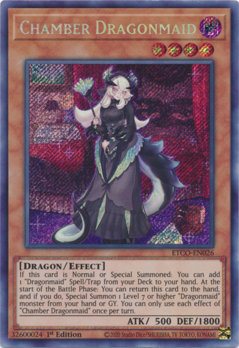 Chamber Dragonmaid [ETCO-EN026] Secret Rare | Exor Games Truro