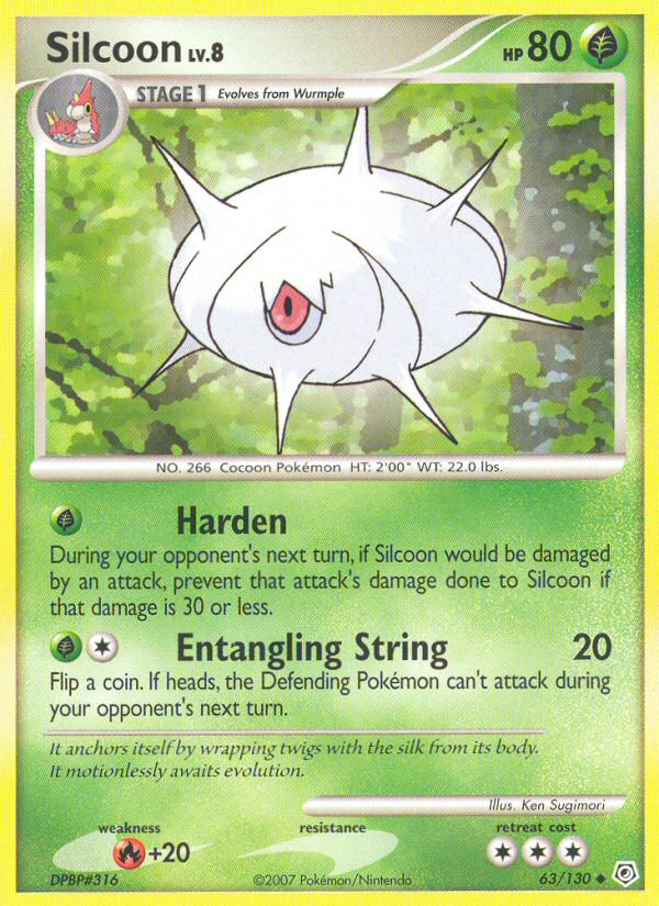 Silcoon (63/130) [Diamond & Pearl: Base Set] | Exor Games Truro