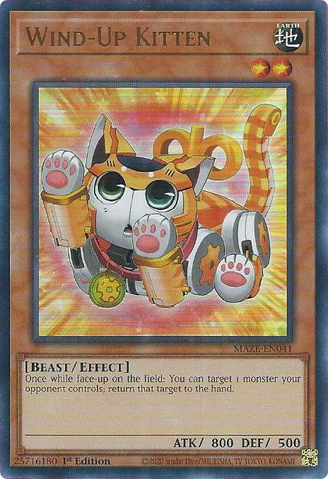 Wind-Up Kitten [MAZE-EN041] Ultra Rare | Exor Games Truro