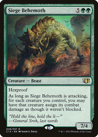 Siege Behemoth [Commander 2014] | Exor Games Truro