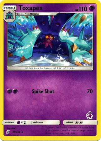 Toxapex (97/236) (Mewtwo Deck) [Battle Academy 2020] | Exor Games Truro