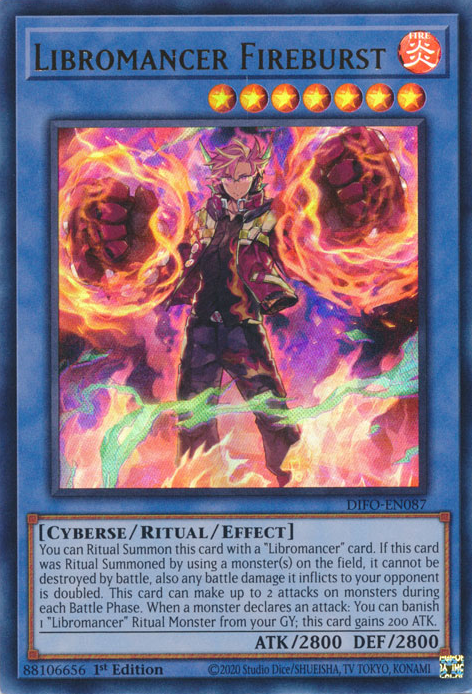 Libromancer Fireburst [DIFO-EN087] Ultra Rare | Exor Games Truro