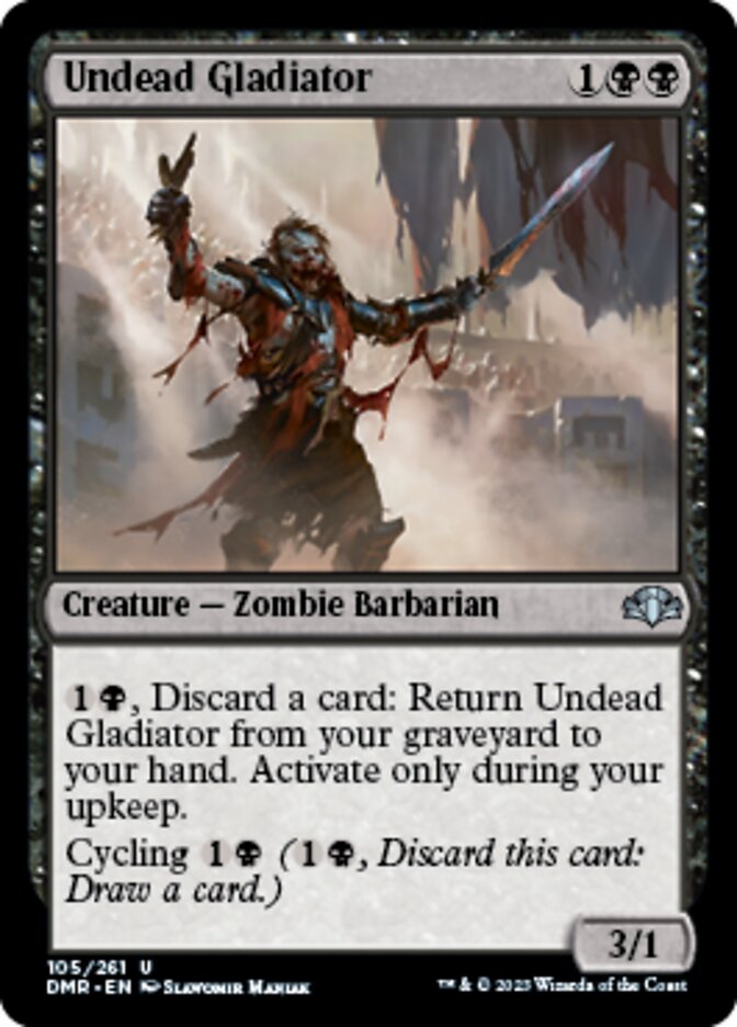 Undead Gladiator [Dominaria Remastered] | Exor Games Truro