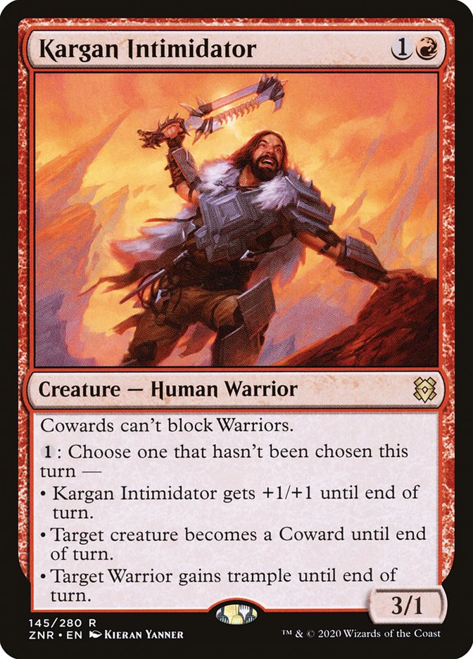 Kargan Intimidator [Zendikar Rising] | Exor Games Truro