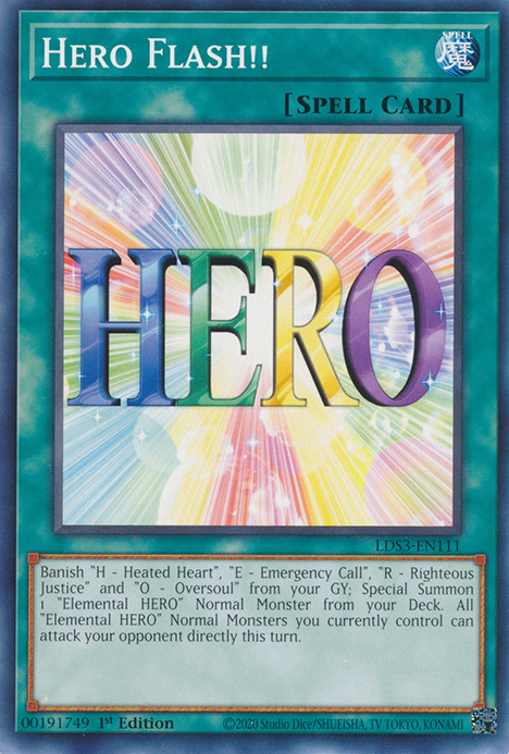 Hero Flash!! [LDS3-EN111] Common | Exor Games Truro