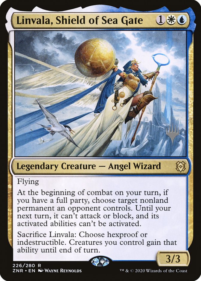 Linvala, Shield of Sea Gate (Promo Pack) [Zendikar Rising Promos] | Exor Games Truro