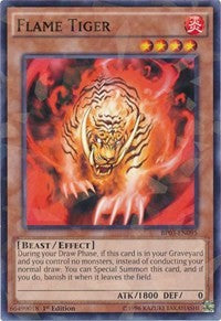 Flame Tiger (Shatterfoil) [BP03-EN095] Rare | Exor Games Truro