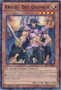 Knight Day Grepher (Shatterfoil) [BP03-EN109] Rare | Exor Games Truro