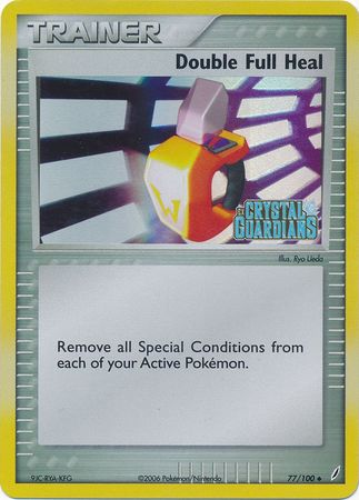 Double Full Heal (77/100) (Stamped) [EX: Crystal Guardians] | Exor Games Truro