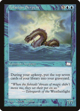 Tolarian Serpent [Weatherlight] | Exor Games Truro