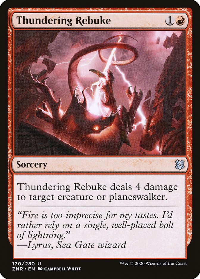 Thundering Rebuke [Zendikar Rising] | Exor Games Truro