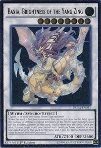 Baxia, Brightness of the Yang Zing (UTR) [DUEA-EN051] Ultimate Rare | Exor Games Truro