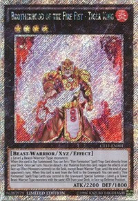 Brotherhood of the Fire Fist - Tiger King [CT11-EN001] Secret Rare | Exor Games Truro