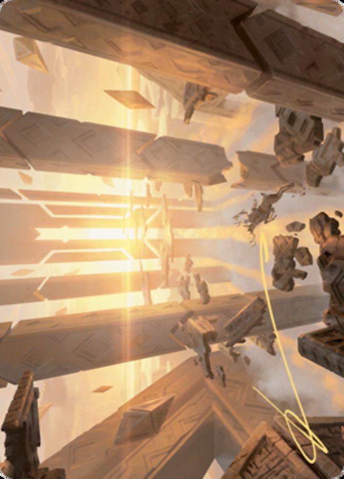 Skyclave Basilica Art Card (Gold-Stamped Signature) [Zendikar Rising Art Series] | Exor Games Truro