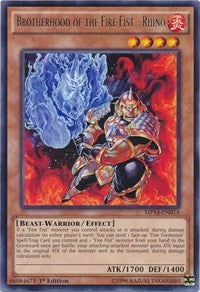 Brotherhood of the Fire Fist - Rhino [MP14-EN014] Rare | Exor Games Truro