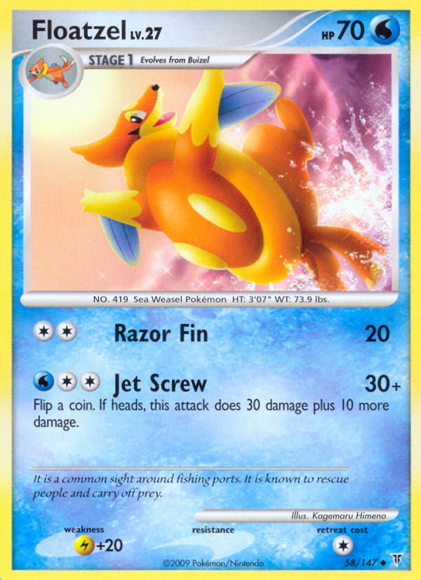 Floatzel (58/147) [Platinum: Supreme Victors] | Exor Games Truro