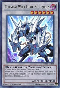 Celestial Wolf Lord, Blue Sirius [MP14-EN183] Ultra Rare | Exor Games Truro