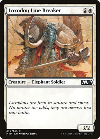 Loxodon Line Breaker [Core Set 2019] | Exor Games Truro
