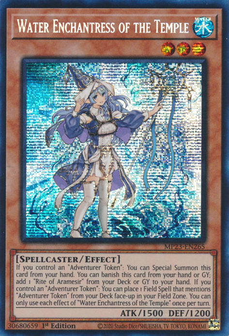 Water Enchantress of the Temple [MP23-EN265] Prismatic Secret Rare | Exor Games Truro