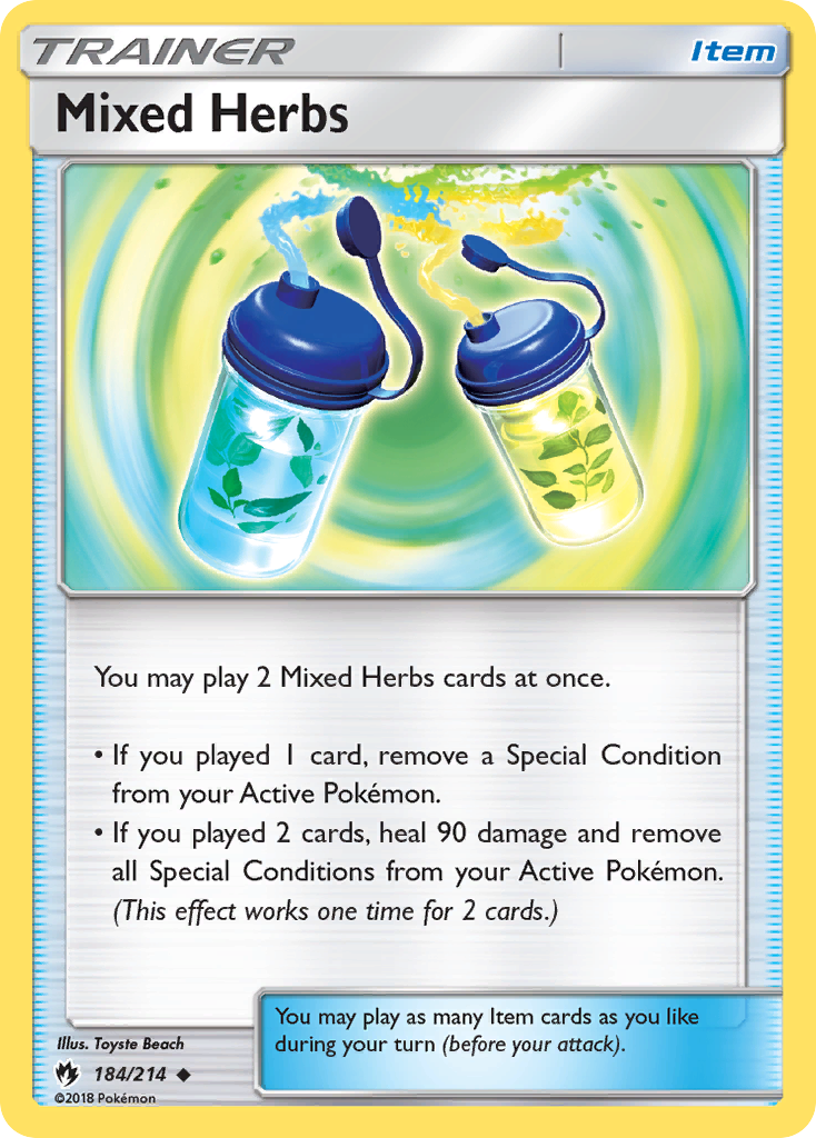 Mixed Herbs (184/214) [Sun & Moon: Lost Thunder] | Exor Games Truro