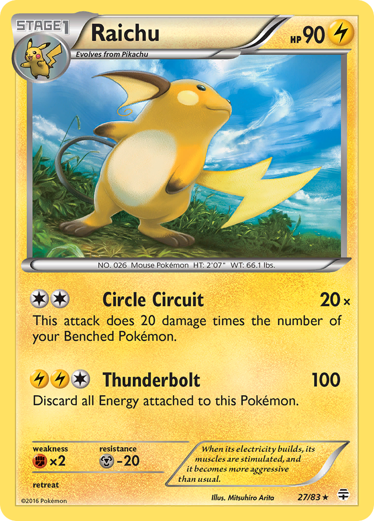 Raichu (27/83) [XY: Generations] | Exor Games Truro