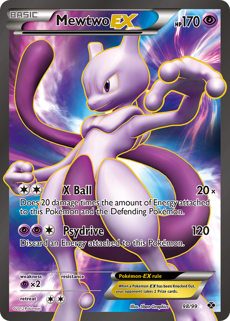 Mewtwo EX (98/99) [Black & White: Next Destinies] | Exor Games Truro