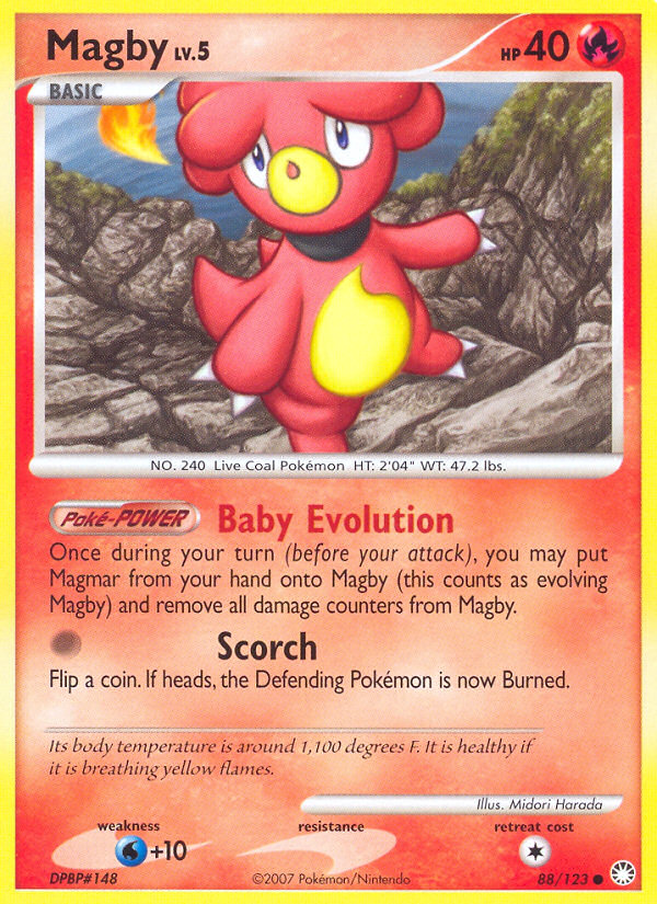 Magby (88/123) [Diamond & Pearl: Mysterious Treasures] | Exor Games Truro