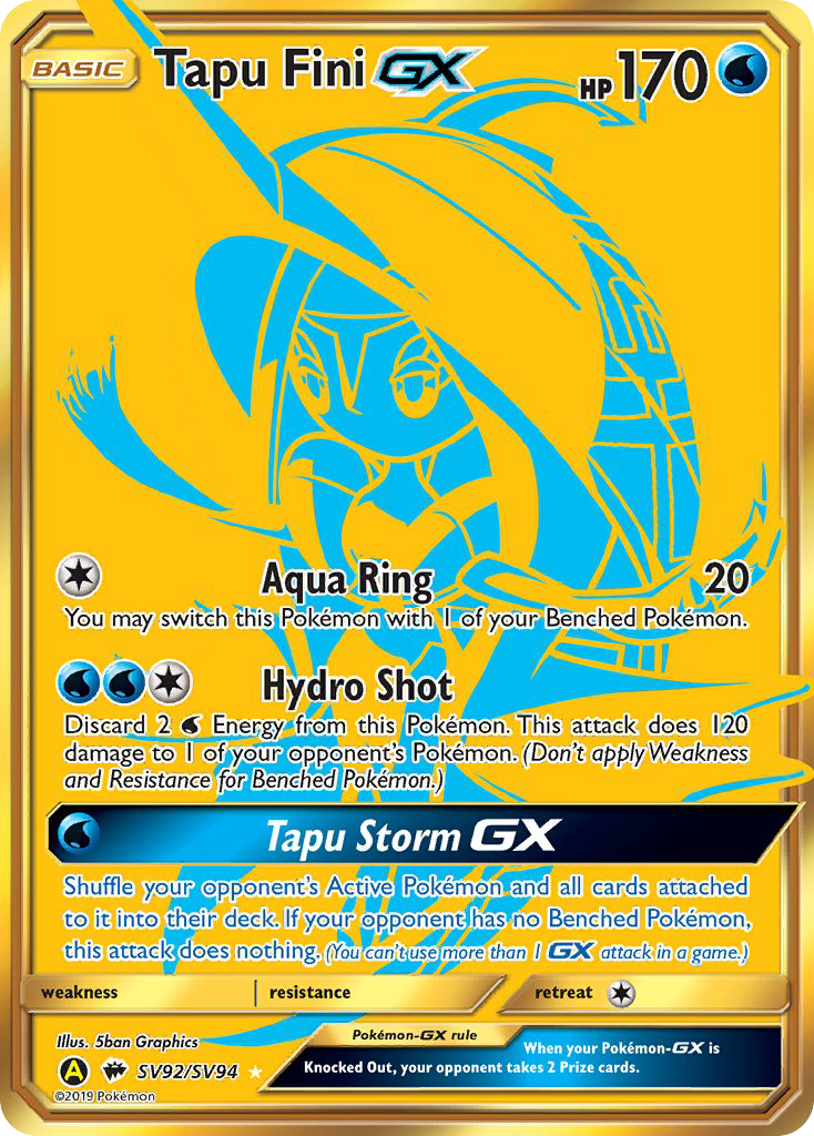 Tapu Fini GX (SV92/SV94) [Sun & Moon: Hidden Fates - Shiny Vault] | Exor Games Truro