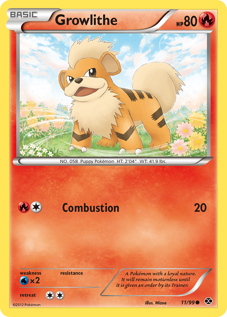 Growlithe (11/99) [Black & White: Next Destinies] | Exor Games Truro