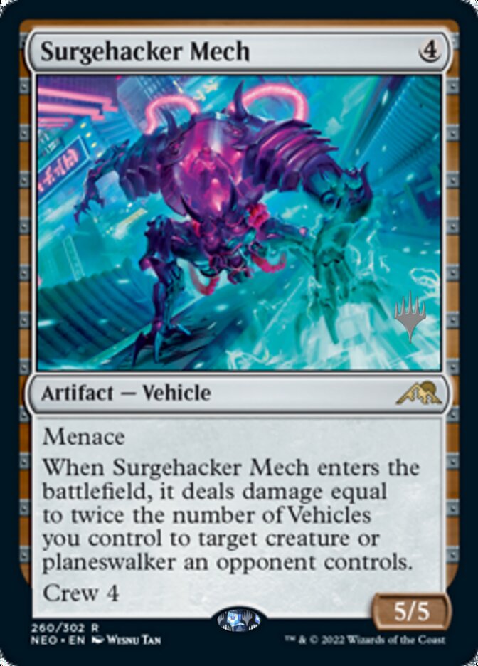 Surgehacker Mech (Promo Pack) [Kamigawa: Neon Dynasty Promos] | Exor Games Truro