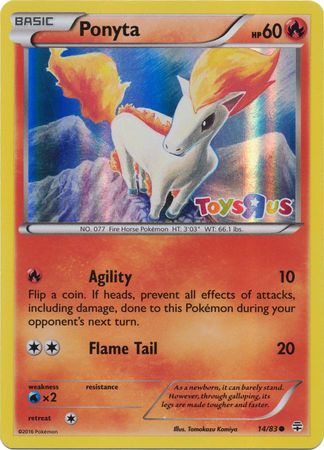 Ponyta (14/83) (Toys R Us Promo) [XY: Generations] | Exor Games Truro