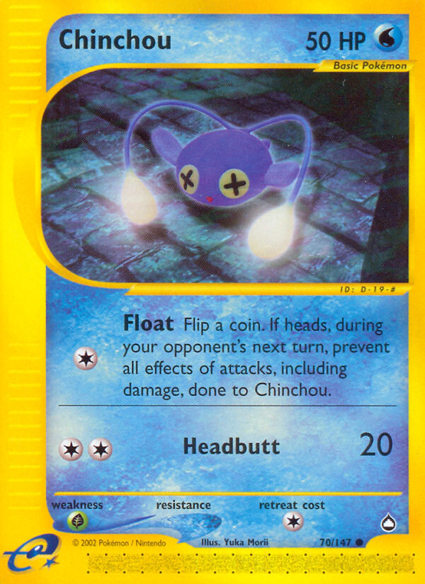 Chinchou (70/147) [Aquapolis] | Exor Games Truro