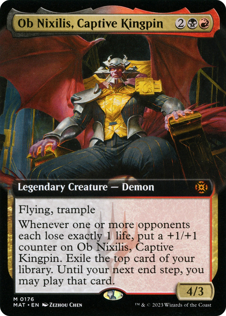 Ob Nixilis, Captive Kingpin (Extended Art) [March of the Machine: The Aftermath] | Exor Games Truro