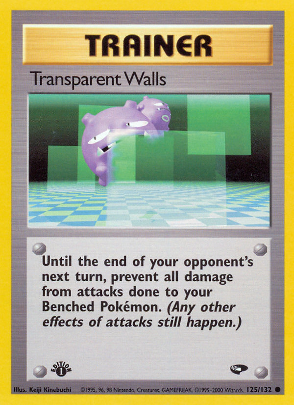 Transparent Walls (125/132) [Gym Challenge 1st Edition] | Exor Games Truro