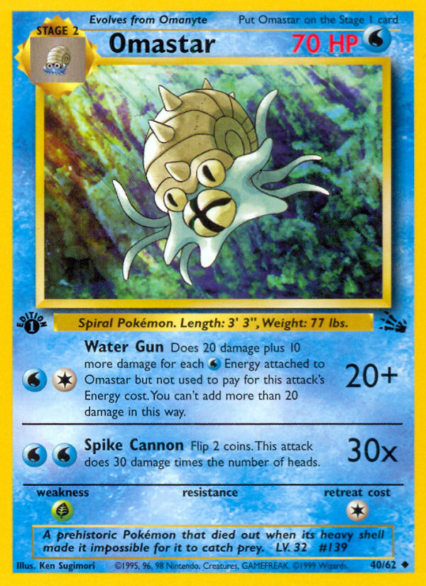 Omastar (40/62) [Fossil 1st Edition] | Exor Games Truro