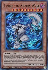 Fenrir the Nordic Wolf [LC05-EN002] Ultra Rare | Exor Games Truro