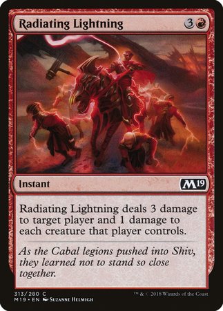 Radiating Lightning [Core Set 2019] | Exor Games Truro