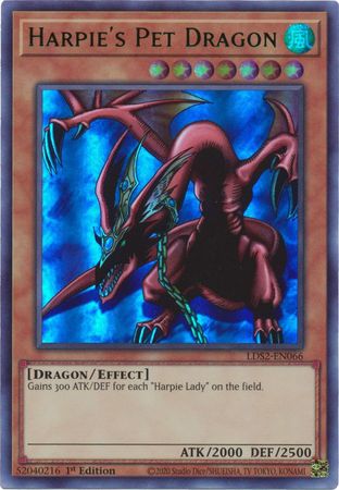 Harpie's Pet Dragon (Green) [LDS2-EN066] Ultra Rare | Exor Games Truro