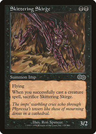 Skittering Skirge [Urza's Saga] | Exor Games Truro