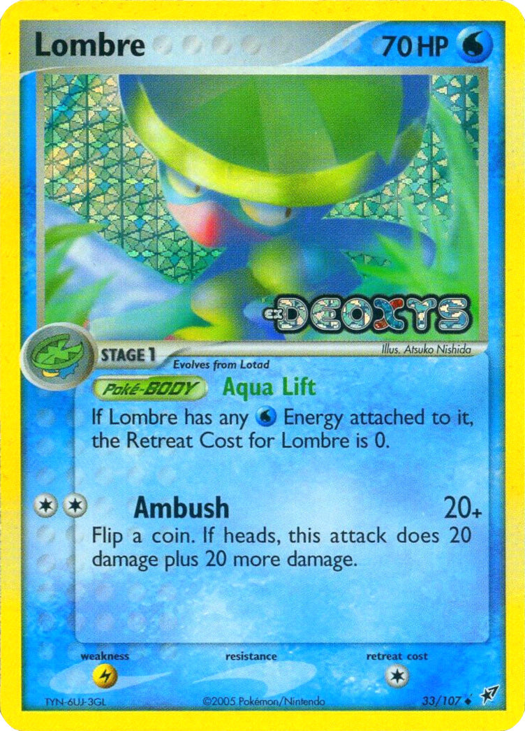 Lombre (33/107) (Stamped) [EX: Deoxys] | Exor Games Truro