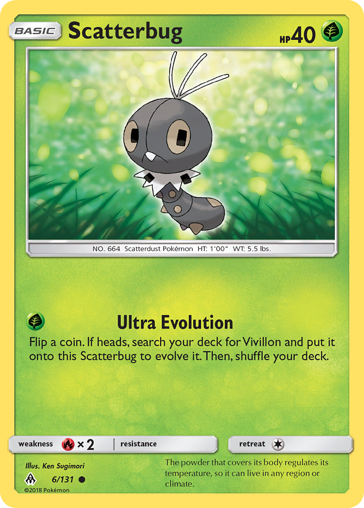 Scatterbug (6/131) [Sun & Moon: Forbidden Light] | Exor Games Truro