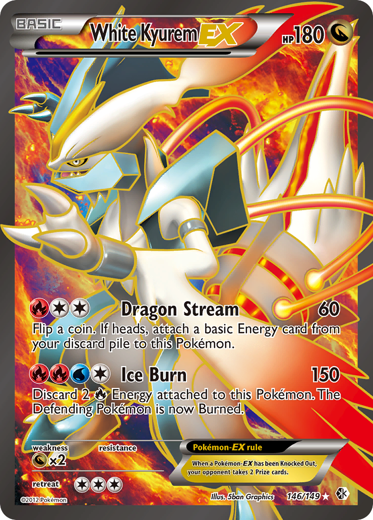 White Kyurem EX (146/149) [Black & White: Boundaries Crossed] | Exor Games Truro