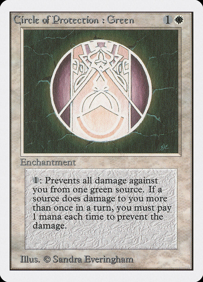 Circle of Protection: Green [Unlimited Edition] | Exor Games Truro
