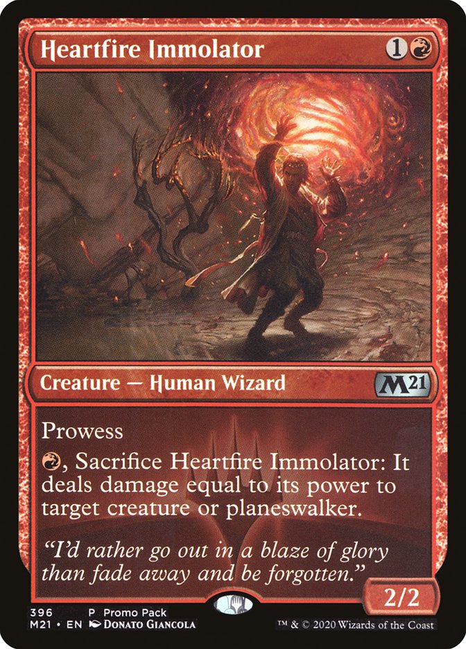 Heartfire Immolator (Promo Pack) [Core Set 2021 Promos] | Exor Games Truro
