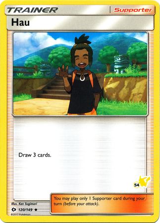 Hau (120/149) (Pikachu Stamp #54) [Battle Academy 2020] | Exor Games Truro