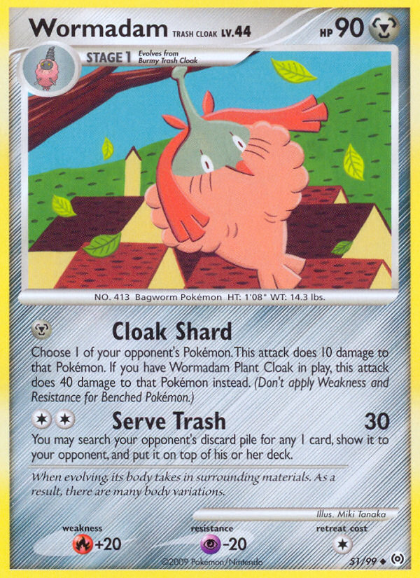 Wormadam Trash Cloak (51/99) [Platinum: Arceus] | Exor Games Truro