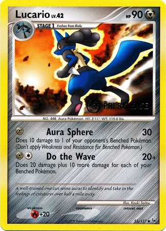 Lucario (53/127) (Prerelease Promo) [Diamond & Pearl: Black Star Promos] | Exor Games Truro