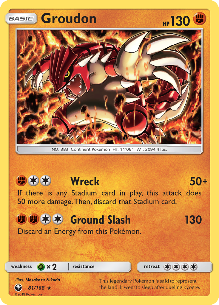 Groudon (81/168) [Sun & Moon: Celestial Storm] | Exor Games Truro